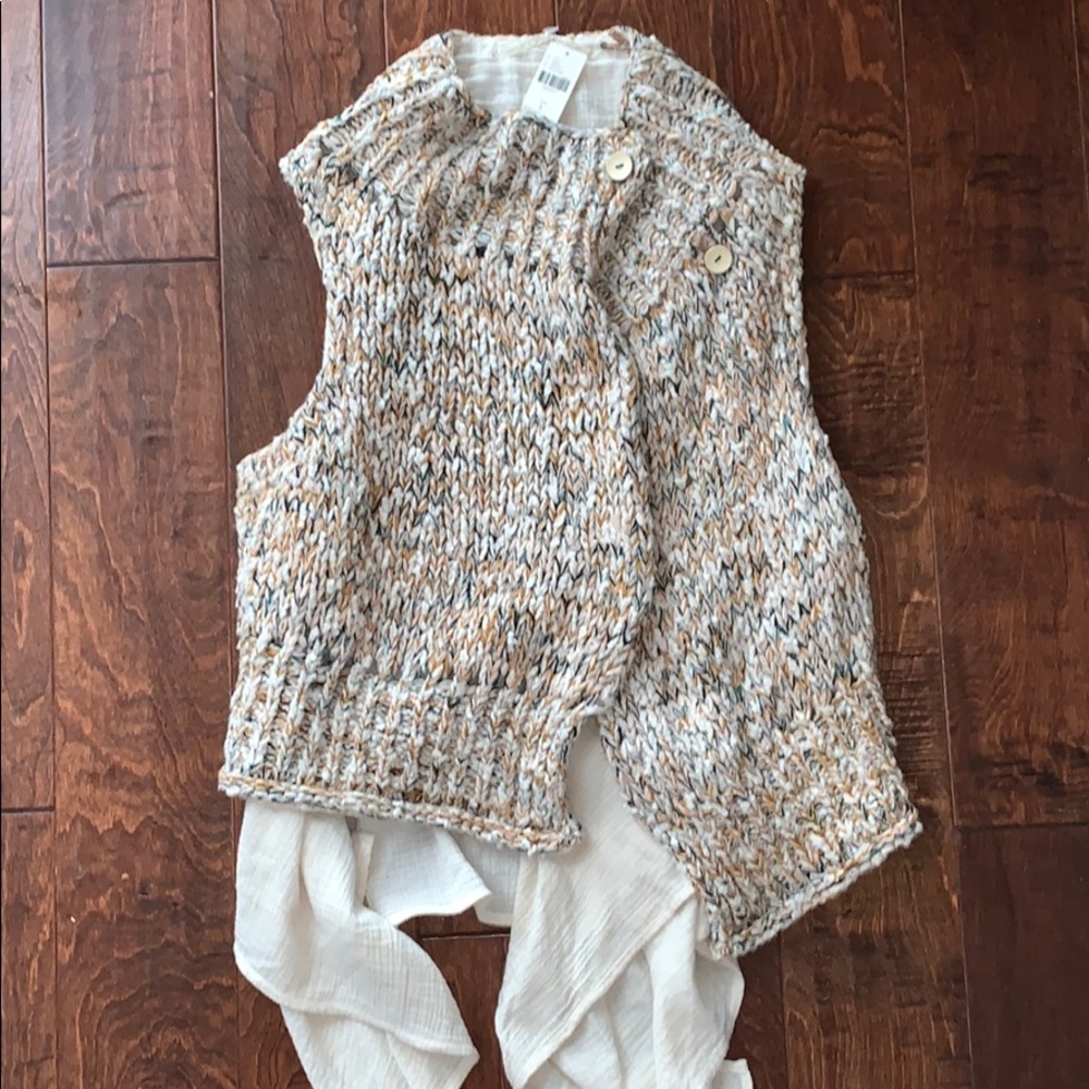 Anthropologie knitted vest